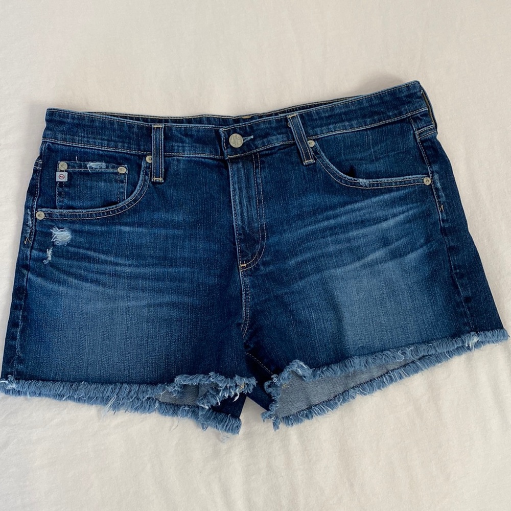 Adriano Goldschmied AG ED The Bryn Ex-Boyfriend Cut Off Distressed Shorts S:32